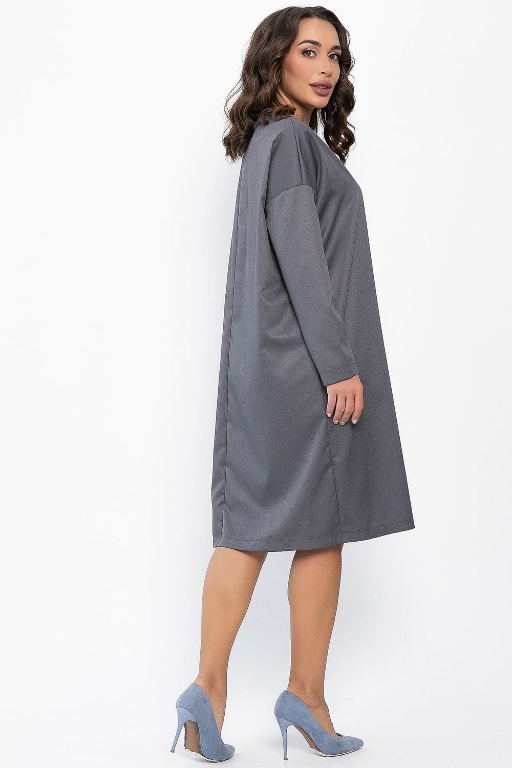 Платье Хюгге (темно-серое) П14121-25М LT Collection (Акция)