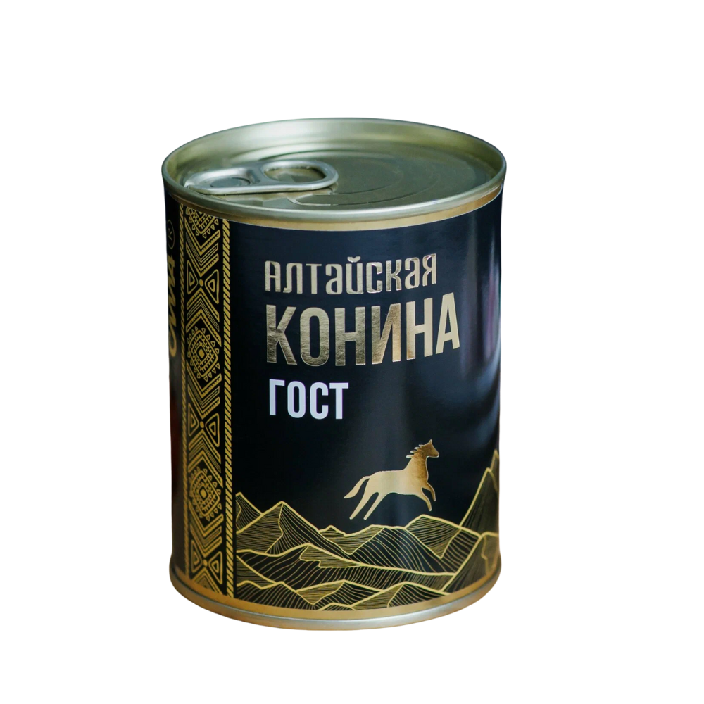 Конина тушеная Высший сорт 338 гр