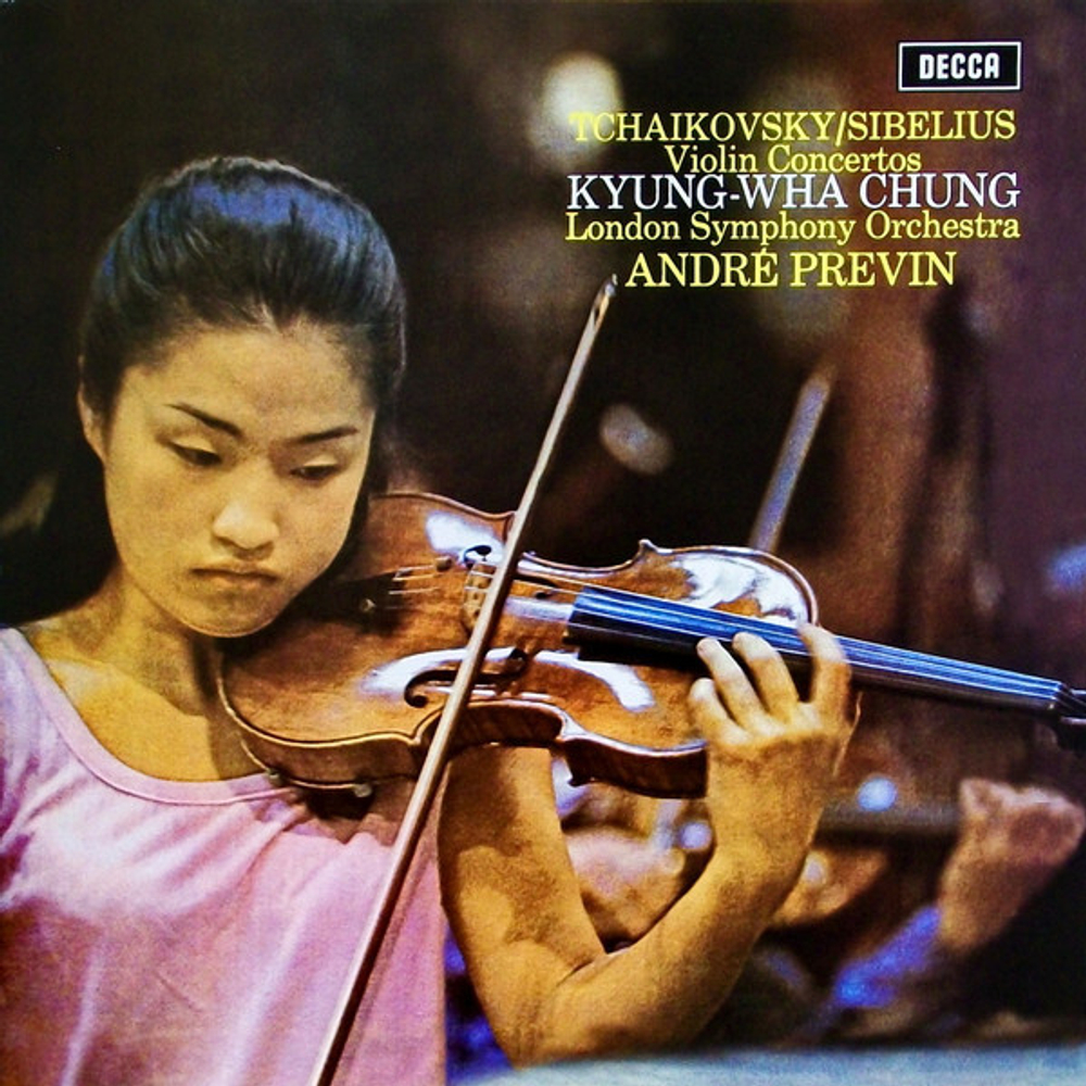 Kyung-Wha Chung, London Symphony Orchestra, Andre Previn / Tchaikovsky, Sibelius: Violin Concertos (LP)