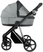Детская коляска Roan Sol Vintage Luxury 2.0 3 в 1 с автокреслом Pituso Baesa Pro Black,Beige Canopy VIN 01/BT Blue Tea/Blue Tea/руч.Grey/к.Grey