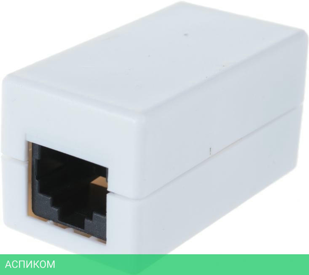 Соединитель 2-х портов RJ-45, неэкранированный, категории 5е арт. TWT-CP45UTP5E