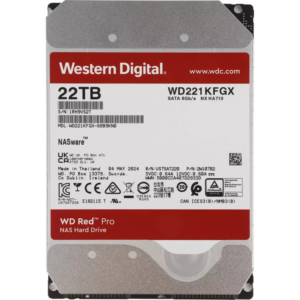 Жесткий диск HDD WD 22TB (WD221KFGX)