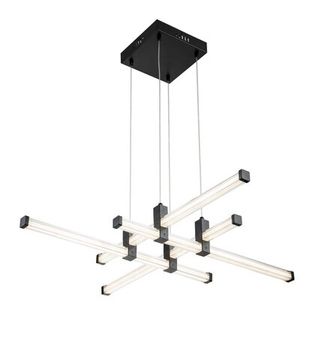 Люстра подвесная LED 60W 3000К-6000К 4010/02/04P чёрный Quadro Stilfort