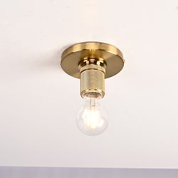 Потолочный Светильник Rh Utilitaire Socket Flushmount Brass By Imperiumloft