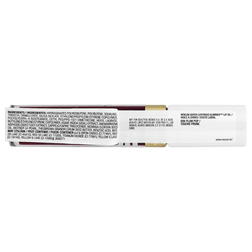 Revlon, Super Lustrous Glumber™, масло для губ, оттенок 006 слива, 3,8 мл (0,13 жидк. унции)