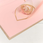 Пленка В листах 20 шт 58 х 58 см с золотым краем (Персиковый)