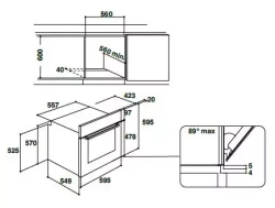 Встраиваемый электрический духовой шкаф Indesit IFW 6220 IX