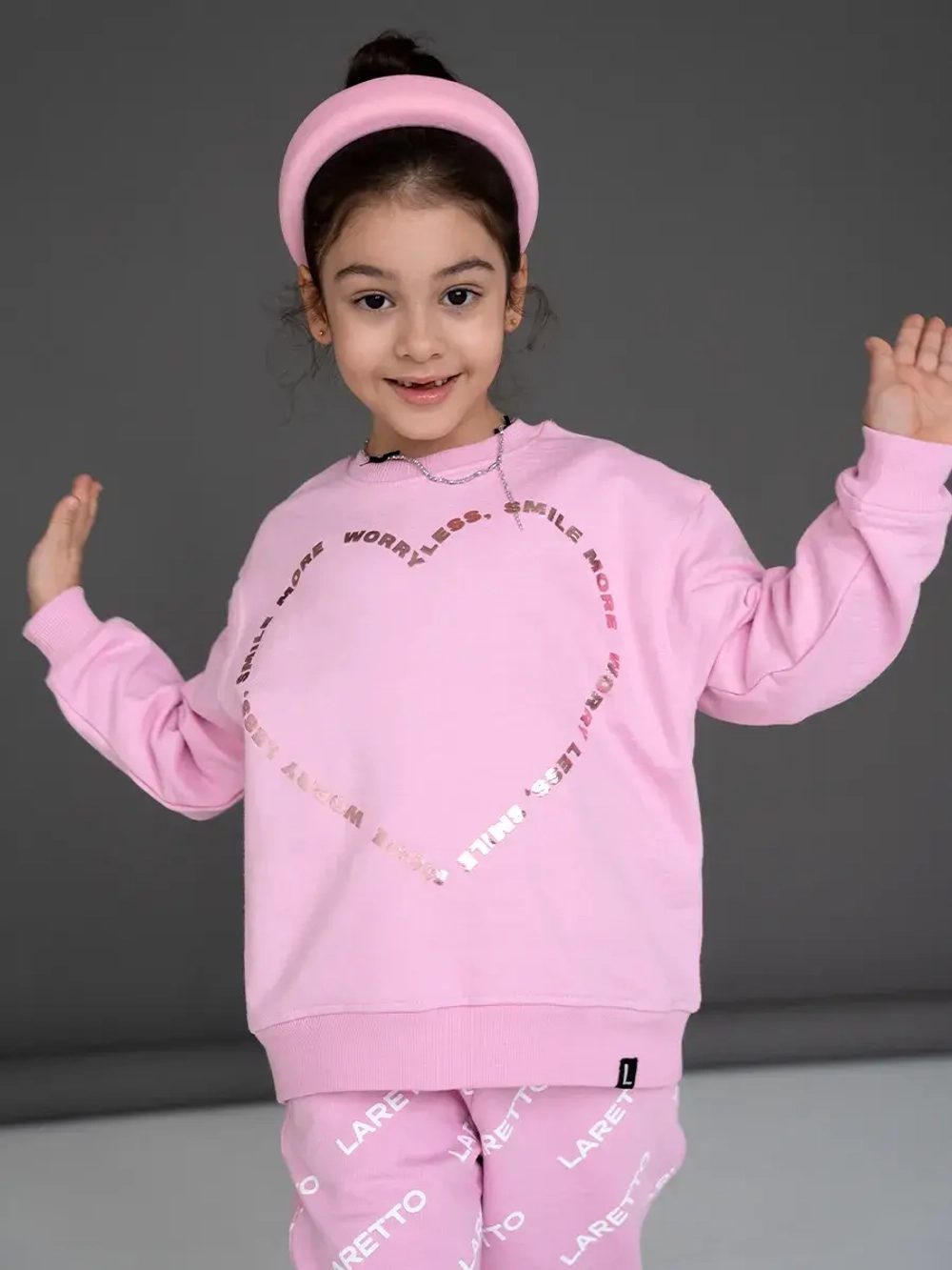 Свитшот для девочки, розовый