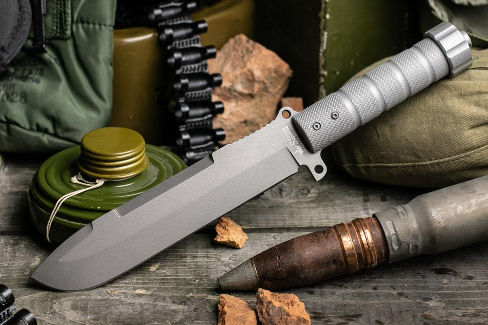 Нож выживания Survivalist X D2 TacWash Grey