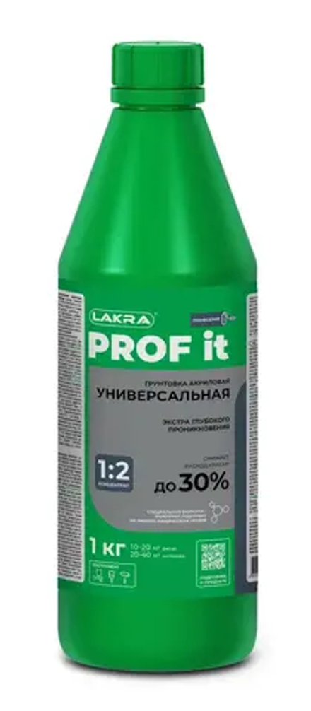 ЛАКРА PROF IT  Грунтовка акриловая УНИВЕРСАЛЬНАЯ  1кг (LAKRA)