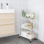 Тележка - IKEA HORNAVAN, белый, 26x48x77 см, ХОРНАВАН ИКЕА