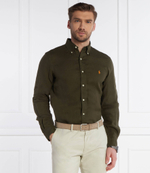 льняная рубашка POLO RALPH LAUREN - хаки(710794141)