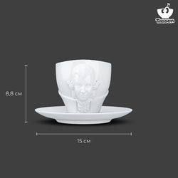 Чайная пара Talent, Wolfgang Amadeus Mozart, 260 мл, белая