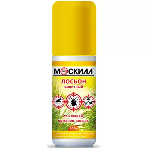 Москилл лосьон универсал от комаров, мошек, клещей 100мл. 24шт/кор