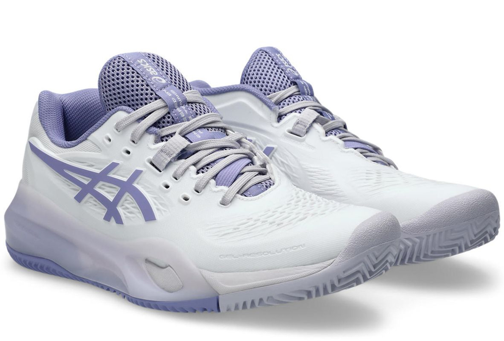 Женские теннисные кроссовки Asics Gel-Resolution X Clay - white/bluebell