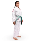 Детское кимоно Tatami PRO SERIES - WHITE & WILD ROSE