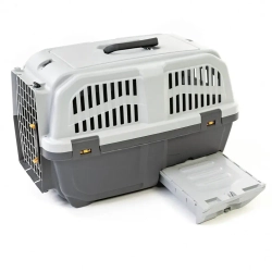 Mps skudo cat travel переноска с лотком для наполнителя, 60x40x39 см, серая