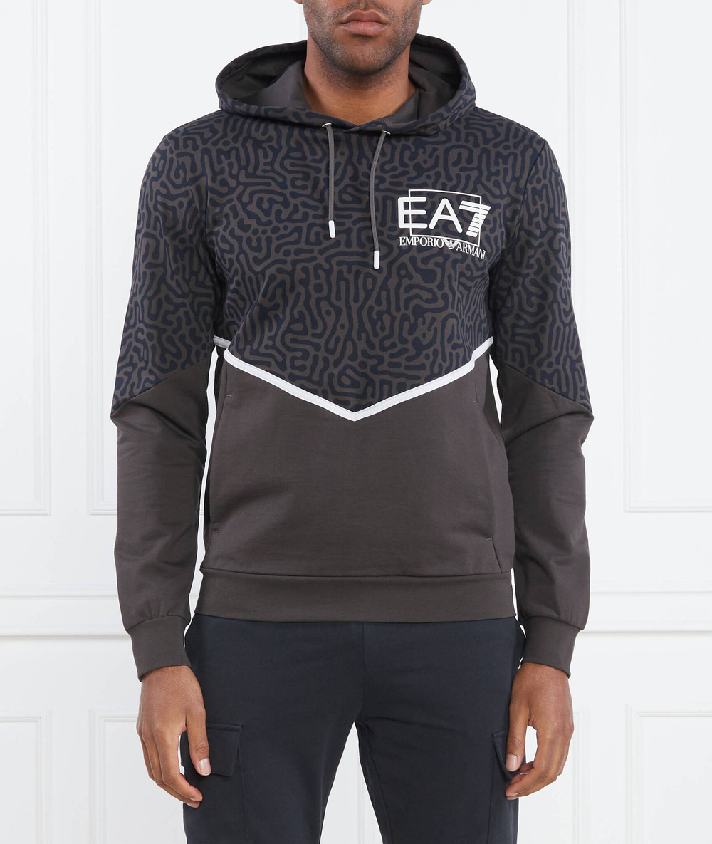 Худи EA7 - оливковый (3RPM03 PJ05Z)