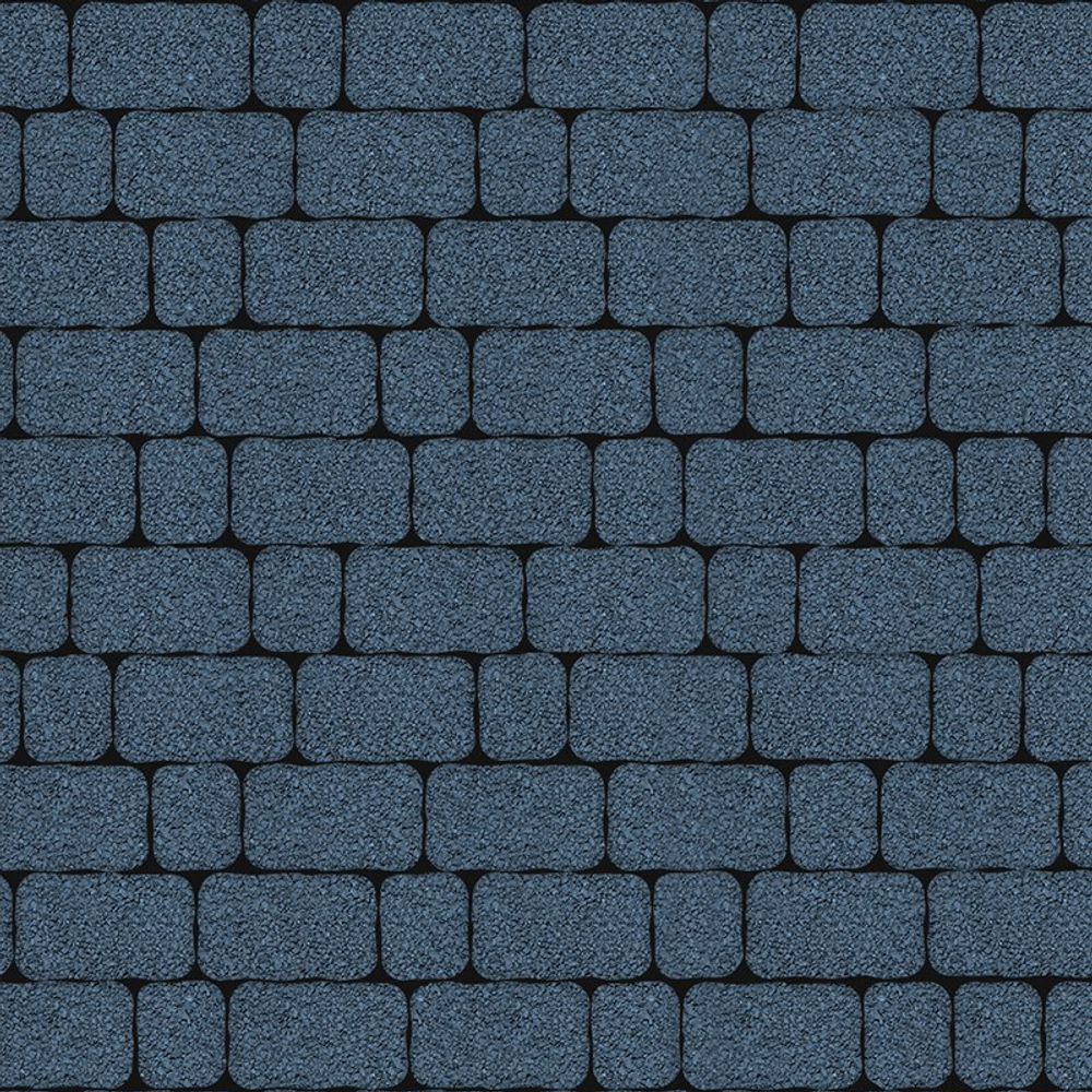 Тротуарная плитка Арена - Гранит Синий, комплект из 2 видов плит