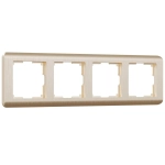 Рамка на 4 поста Stream (шампань) W0042111