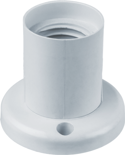 Патрон электрический Navigator 14 017 NLH-PL-W2-E27 пластик потолочный прямой