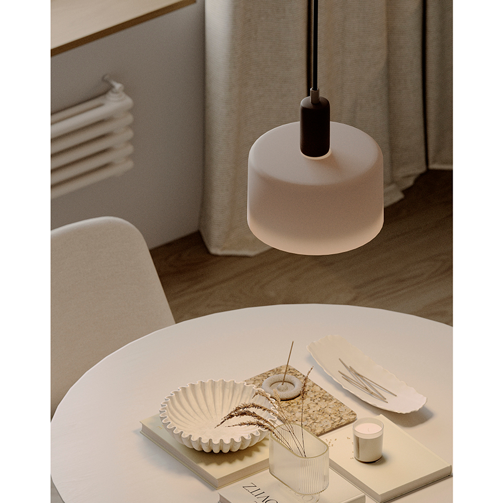 Светильник подвесной juko, D30х32 см, вишневый