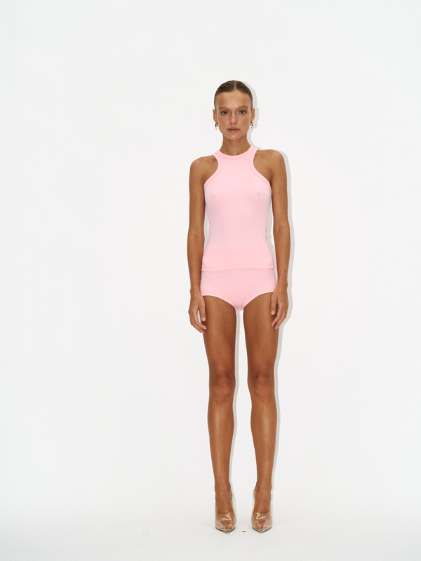 Шорты в рубчик kai pink