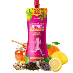 Крафтовый Пунш СВИТЧЕЛЬ «Апельсин + Имбирь» 250 мл 28SEEDS — натуральный свитчель-пунш с апельсином и имбирём