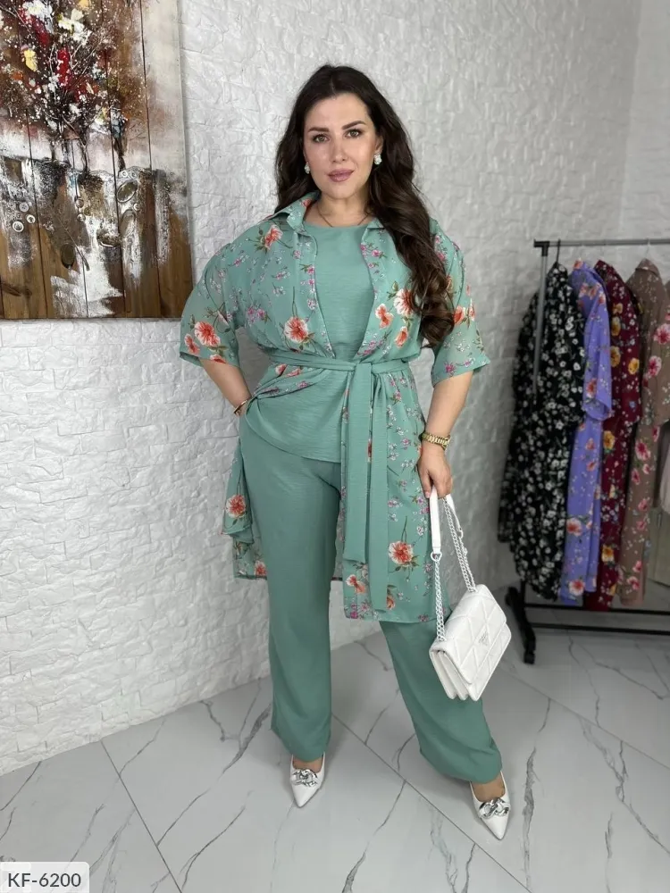 Костюм тройка KF-6198 Фабрика Моды