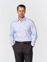 Сорочка мужская VESTER длинный рукав, цвет голубой, бамбуковое волокно 51518 08