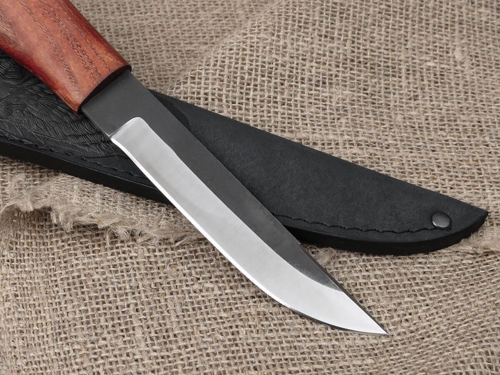 Финский нож Леуку, сталь Х12МФ, рукоять ясень