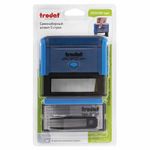 Штамп самонаборный 5-стр, оттиск 82х25 мм, синий, TRODAT 4925, корпус СИНИЙ, КАССЫ В КОМПЛЕКТЕ, 53404