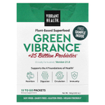 Vibrant Health, Green Vibrance® +25 млрд пробиотиков, версия 21.0, 15 порционных пакетиков, 165 г (5,82 унции)