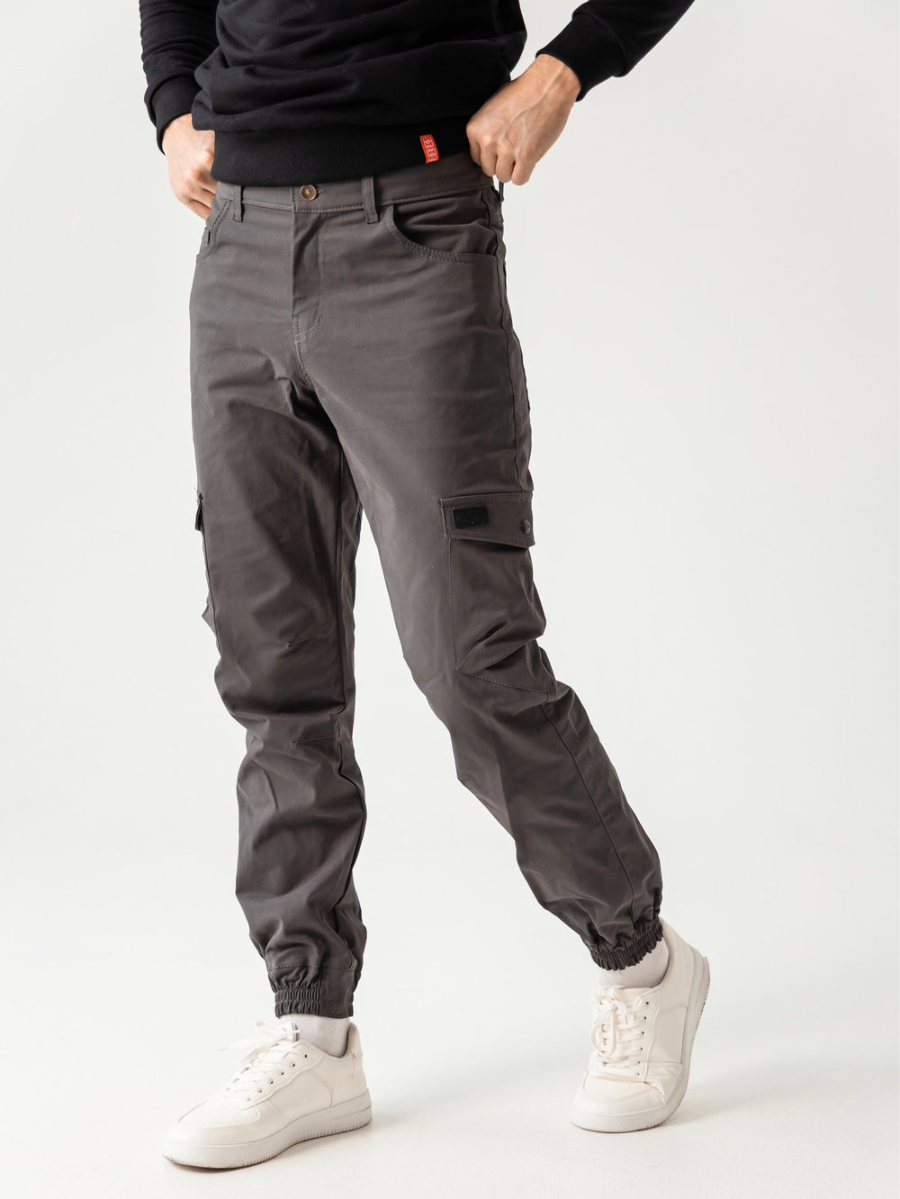 Брюки карго мужские темно-серые Город Горький