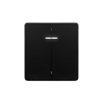 Выключатель ROUND 2 кл с подсветкой 10А с/у оникс KRANZ