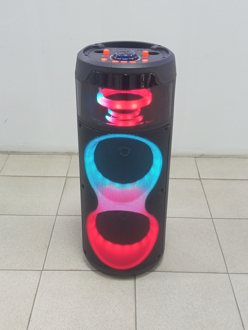 Напольная колонка Sing-e ZQS-8222 (8"40W/6A/+бесп.микрофон)