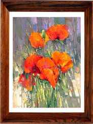 Мозаичная картина Букет маков 10005