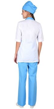 Костюм женский "Сириус-Флоренция" (белый/голубой)