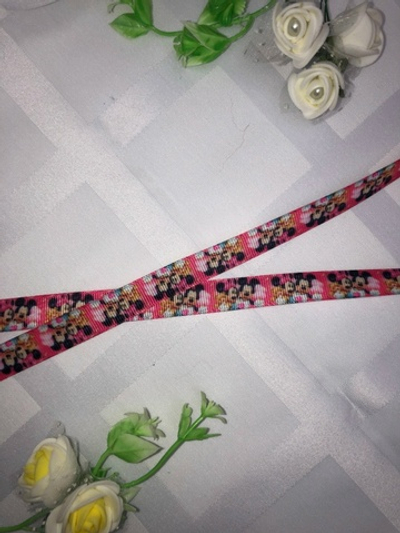 Лента репсовая "Микки Маус" 12мм