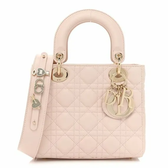Сумка Dior Lady Dior My Abcdior, модель маленького формата светло-розовый