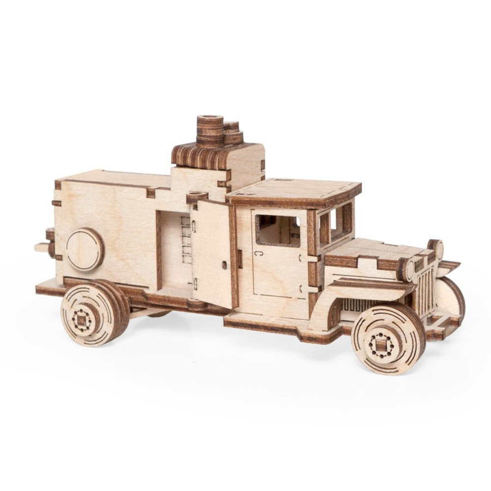 Грузовичок ЛТ Компрессор от Lemmo - Деревянный конструктор, сборная модель, для детей