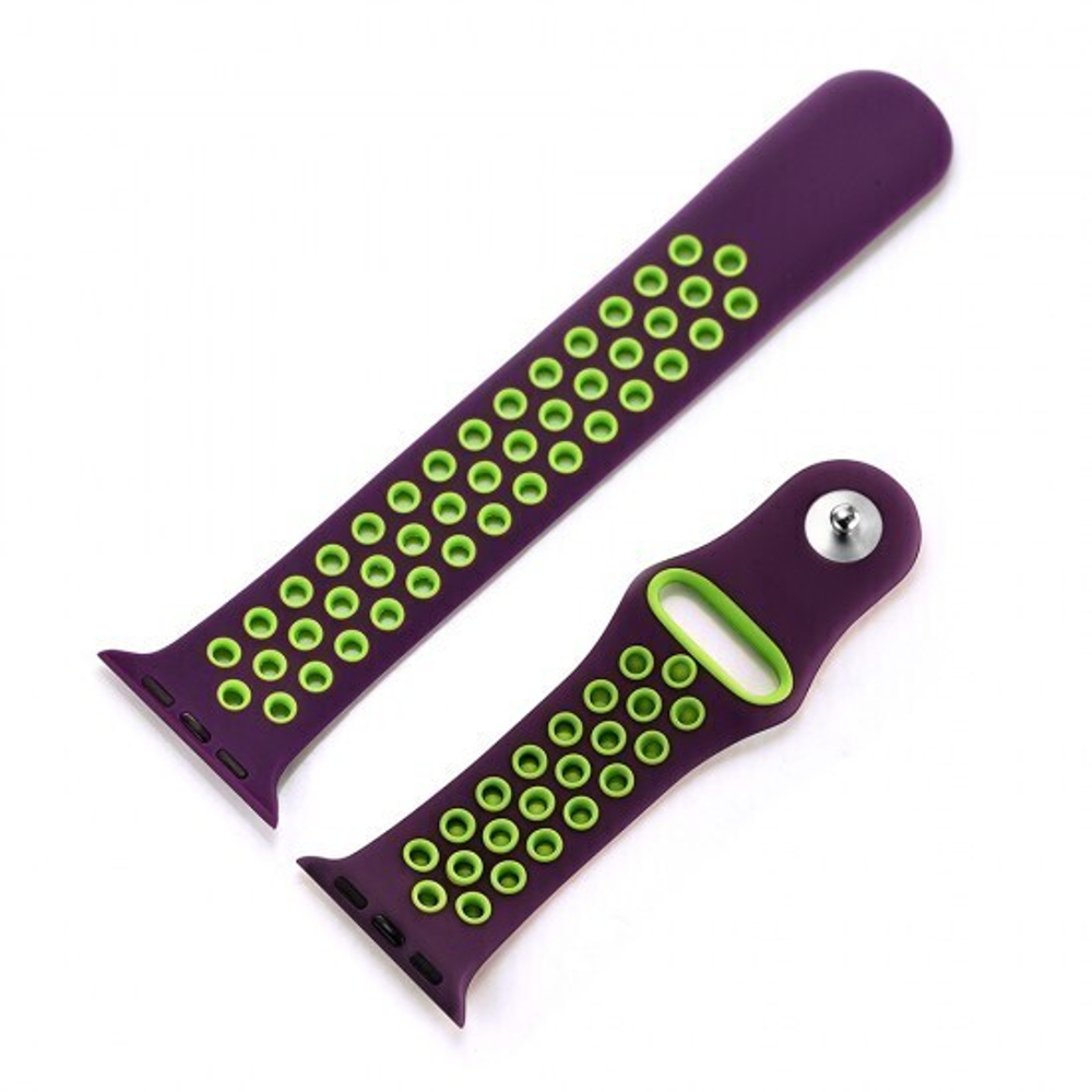 Спортивный ремешок для Apple Watch 42/44мм, 011840 Синий + белый