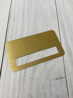 заготовка бейдж золото