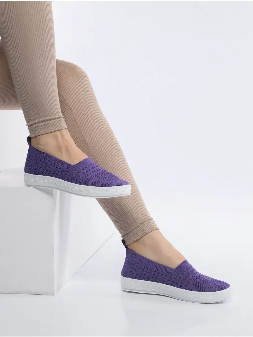 Мокасины летние текстильные