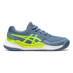 Детские теннисные кроссовки ASICS Gel-Resolution 9 GS All Court Shoe Kids - Dark Blue, Neon Green
