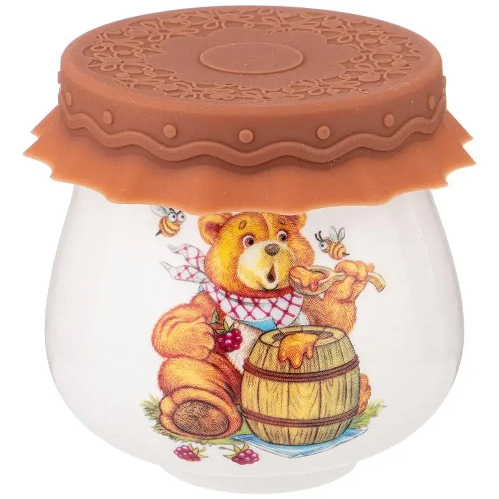 Баночка с силиконовой крышкой lefard мед 180 мл