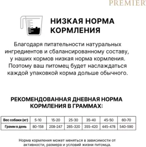 Сухой корм Premier лосось с индейкой для собак средних пород