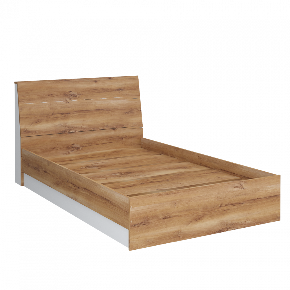 Кровать 1400 NEW Сеул (дуб кельтик/белый), МФ 1+1