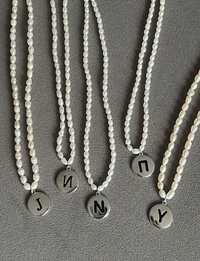 Колье с буквой