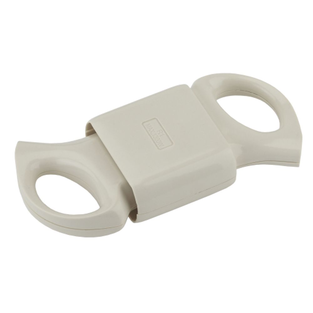 Розетка ЭРА R1 кабельная без заземления 10A с кольцом непрямой ввод белая